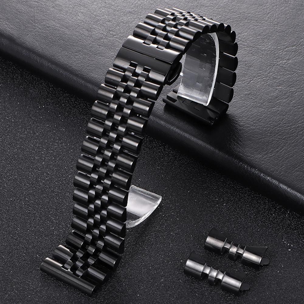 Solid Stainless Steel Watch Band for Rolex Flat Curved End Strap 12 13 14 16mm 17mm 18mm 19mm 20mm 21mm 22mm Men Women Bracelet