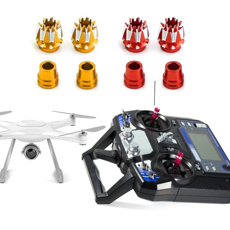 3D Rocker Head Anti-slip Metal Transmitters Stick Ends for Jumpers Remote Controls