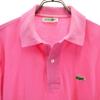 CHEMISE LACOSTE Short Sleeve Polo Shirt 3 Pink Fawn Men's Used