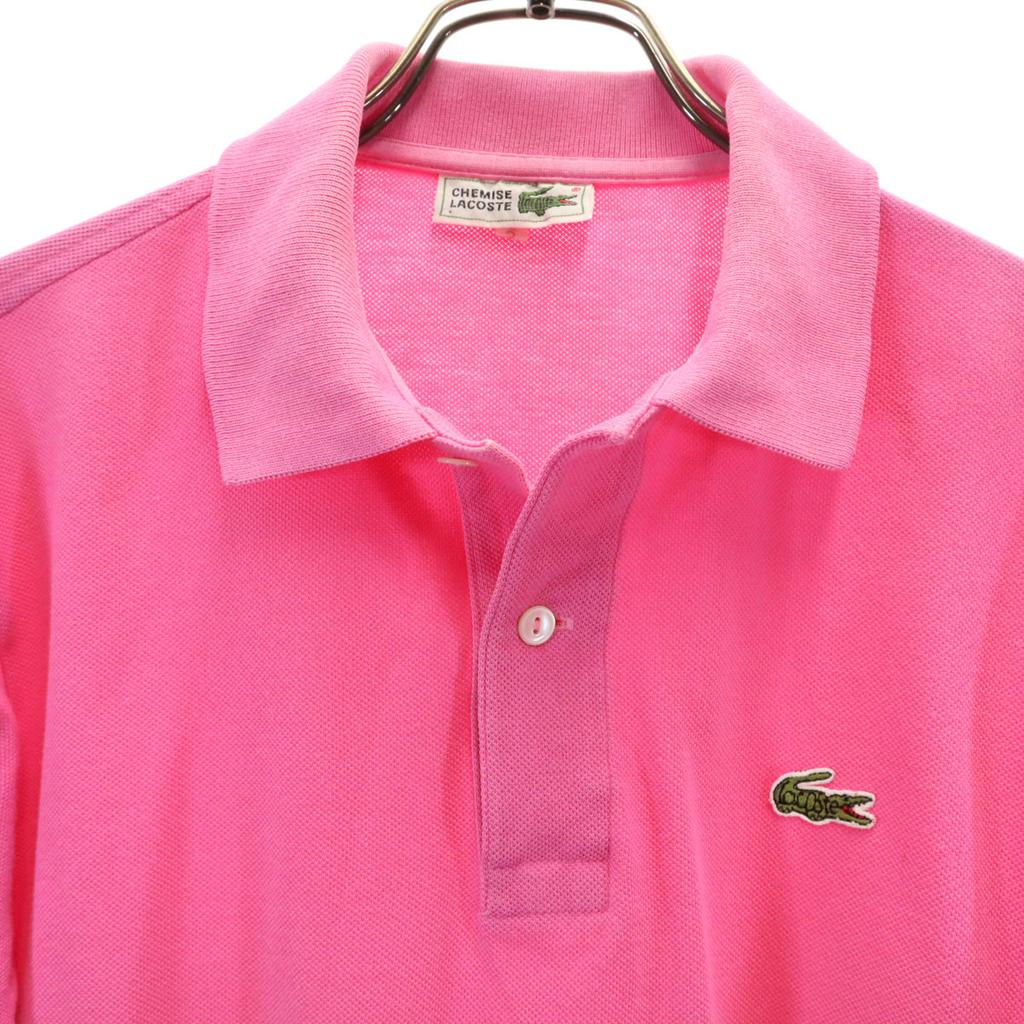 CHEMISE LACOSTE Short Sleeve Polo Shirt 3 Pink Fawn Men's Used