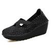 Fashion Women's Shoes Flat Platform Summer Woven Sneakers for Walking Femal Casual Loafers 5CM High Quality Tenis Women Zapatos De Mujer
