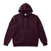 Men Heather Full Zip Hoodie Jacket, Drawstring Hood Long Sleeve Sweatshirt With Multi Arm Cargo Pockets Casual Outdoor Zip Up Hooded Coat