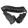 13 Pin Trailer Plug Wiring Spring Cable Connector Adapter for Trailer Caravan