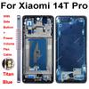 LCD Display Screen Frame Cover For Xiaomi 14T Xiaomi 14T Pro Middle Frame Housing Cover Bezel with Side Button Spare Parts