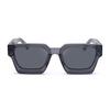 Luxury Vintage Black Square Oversize Sunglasses Acetate Polarized Custom Logo Thick Sun Glasses for Men Women Transparent