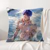 RRafayel Love DDeepspace Cushion Cover Natural Linen Organic Fabric DoubleSided Printing Sofa Home Decor Breathable