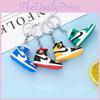 Keychain Sneakers Pendant 3d Mini Basketball Shoe Model Decoration Gift Ring Key