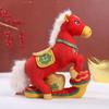Horse Year Lucky Plush Toy With Short Pile Fabric For New Year Gift Collectors