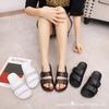 Fashion slippers men's summer room shoes soft sole bath couple cool slippers women's beach wear Korean version men's slippers summer