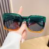 1Pc Unisex Oversized Square Sunglasses - Vibrant Multicolor  Novelty Accessory With Retro Rectangular Style For Women And Men