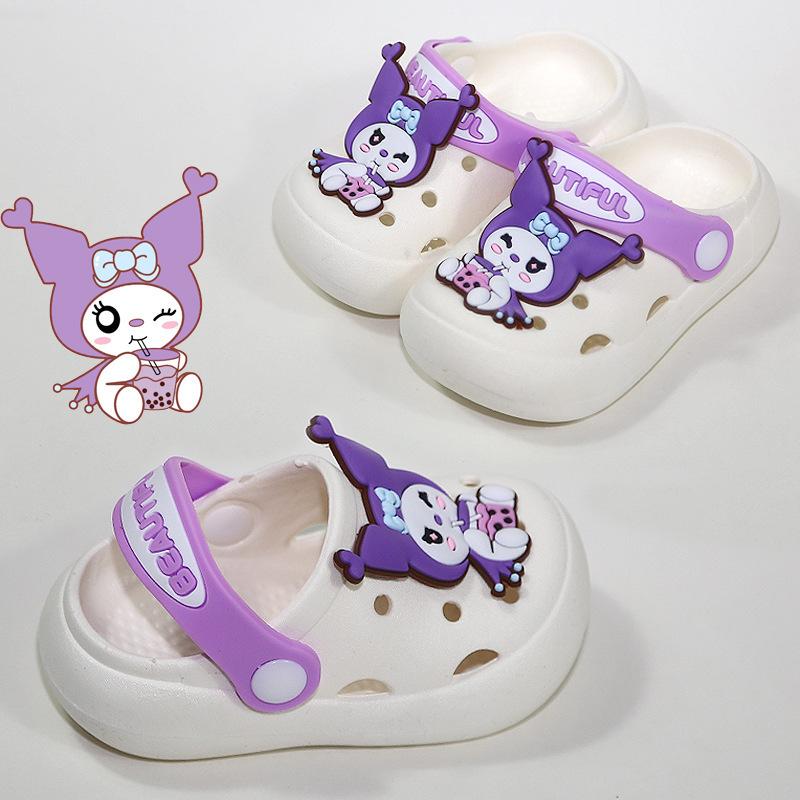 Non-slip summer children's clogs baby slippers for girls cute cartoon summer shoes