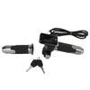 1 Pair Aluminum Throttle Grip LCD Screen Twist Throttle Accelerator Handle Grips with Cable and Key Knock for Electric Bike