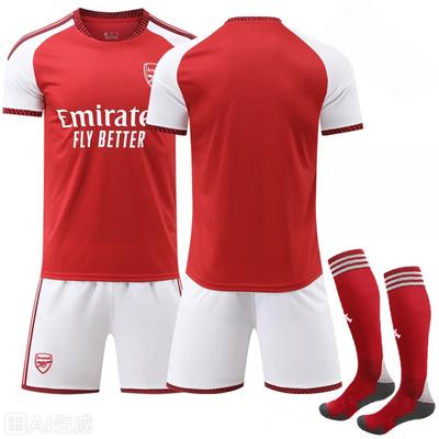 Teens Kids Adults Custome Name Football Kits 2026-27 Arsenal Home Sport Training Jersey Set with Socks