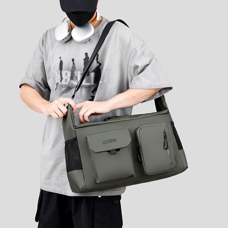 Men's Backpack for Business Trip, Multi-pocket Classification, Fashionable Design, Luggage Bag Casual Portable Crossbody Travel Bag