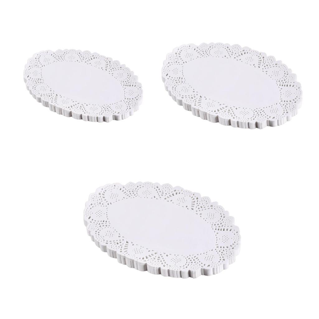 140x White Paper Doilies Decor Versatile Disposable Decorative Paper Placemats for Crafts Party Birthday Desserts Fried Food