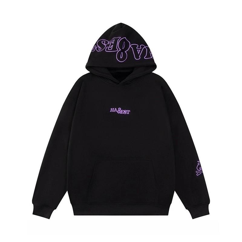 Amerikanisches Kapuzensweatshirt mit Little Flame Stickerei für Damen und Herren – Vielseitige lockere Passform für Herbst/Winter.