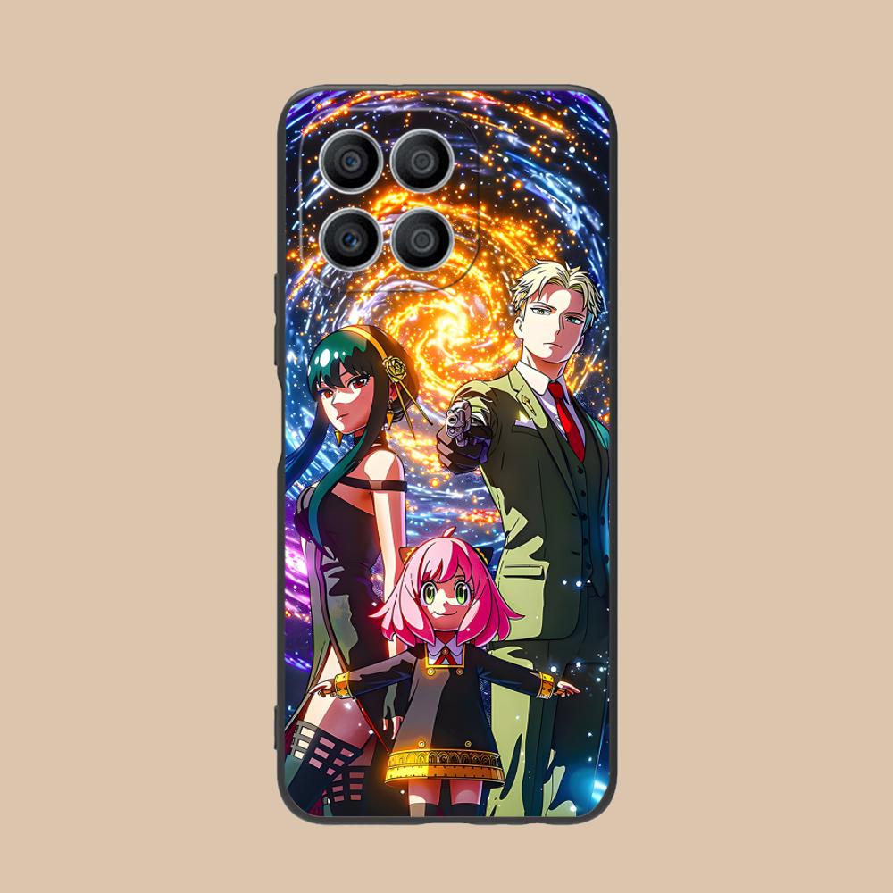 Anime Spy Family Mobile Phone Case for Honor 90 80 70 60 50 30 20 10 9 8 7 Pro S SE Lite 5G Colorful Printing Cover Luxury Cover