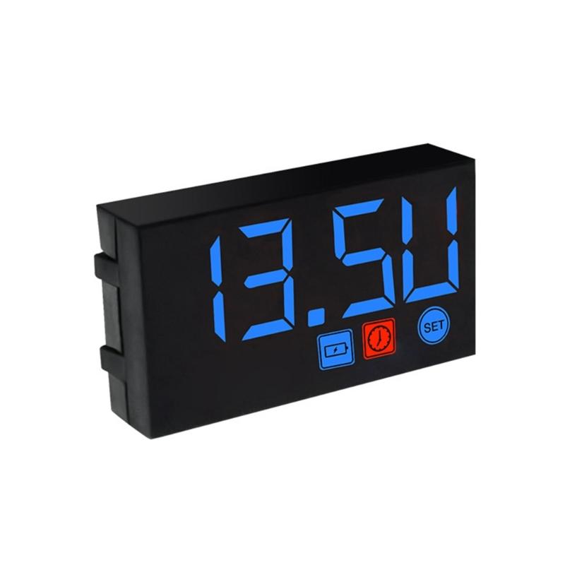 12V Motorcycles Digital Clock Voltmeter Thermometer Motorcycles Accessory  Electronic Meter Waterproof