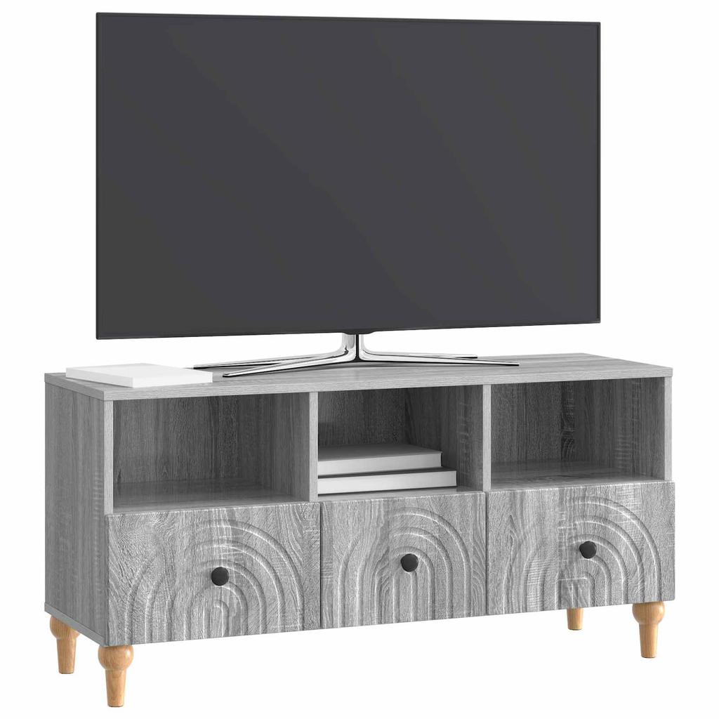 TV Stand Grey Sonoma 102 x 34.5 x 50 cm Engineered Wood