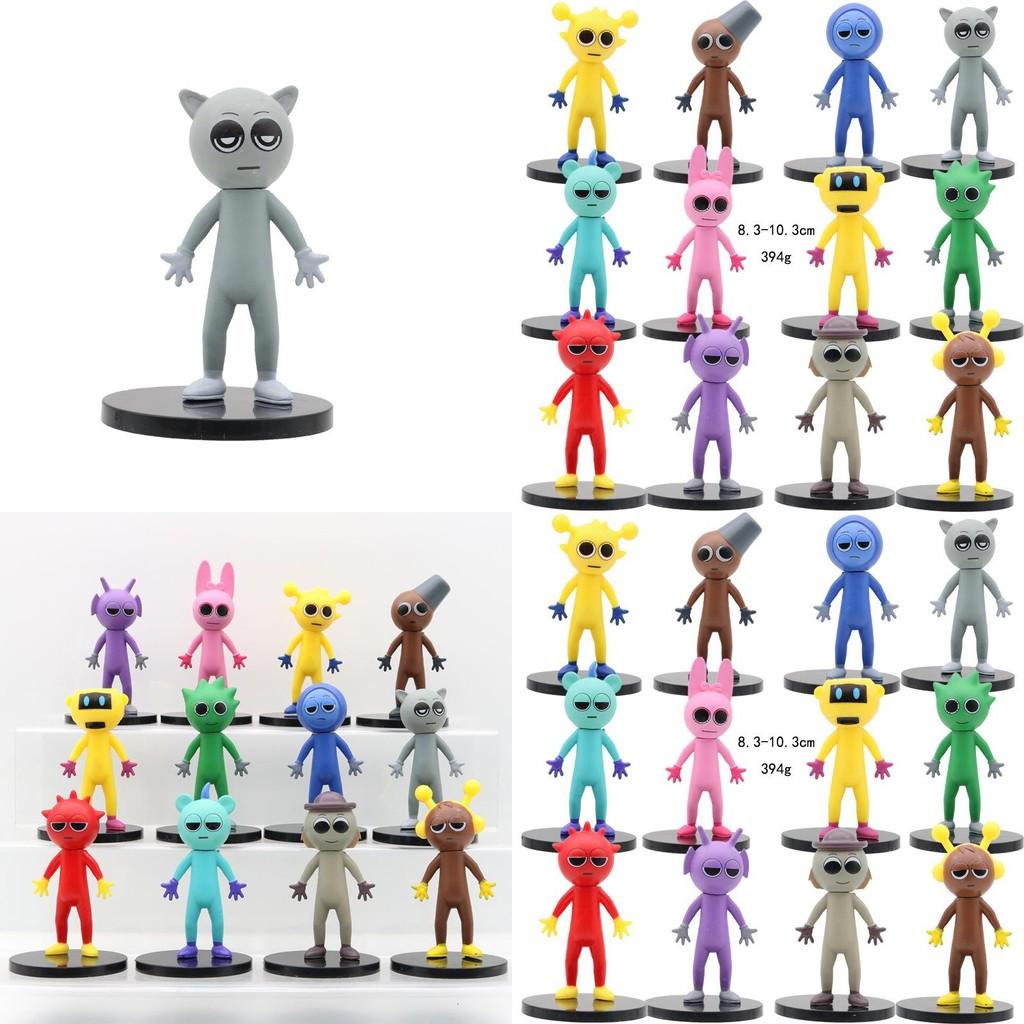 Charming Pvc Rhythm Box Collectible Models Set Of 12 With Base For Creative Display