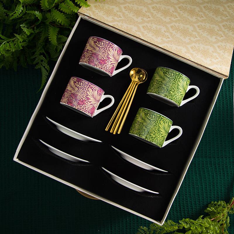 Vintage French Ceramic Tea & Coffee Cup Set Gift Box Set