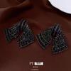 Funkelnde 3D-Schleifenohrringe Damenmode Schmuck Strahlende Fliege Ohrstecker für Mädchen