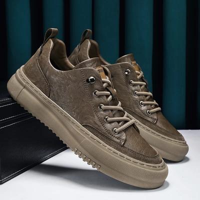 Υψηλής ποιότητας δερμάτινα ανδρικά παπούτσια δετά Tenis Masculino πολυτελής μάρκα ανδρικά casual παπούτσια αναπνέοντα sneakers παπούτσια του skateboarding loafers