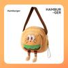 Autumn and Winter Cat Funny Burger Fries Out Bag Warm Cat Bag Dog Pet Backpack Messenger Bag Shoulder Bag