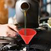 1 Set Automotive Funnels Wide Mouth Fuel Funnels Plastic Long Neck Oil Funnels Flexible Right Angle Funnels with Detachable Spout Filter