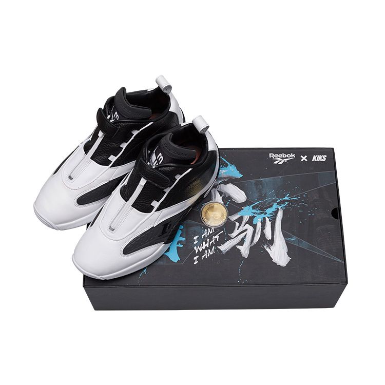 Reebok Answer Iverson 4 Unrestrained OG Men Basketball Shoes Black White K-FY9691