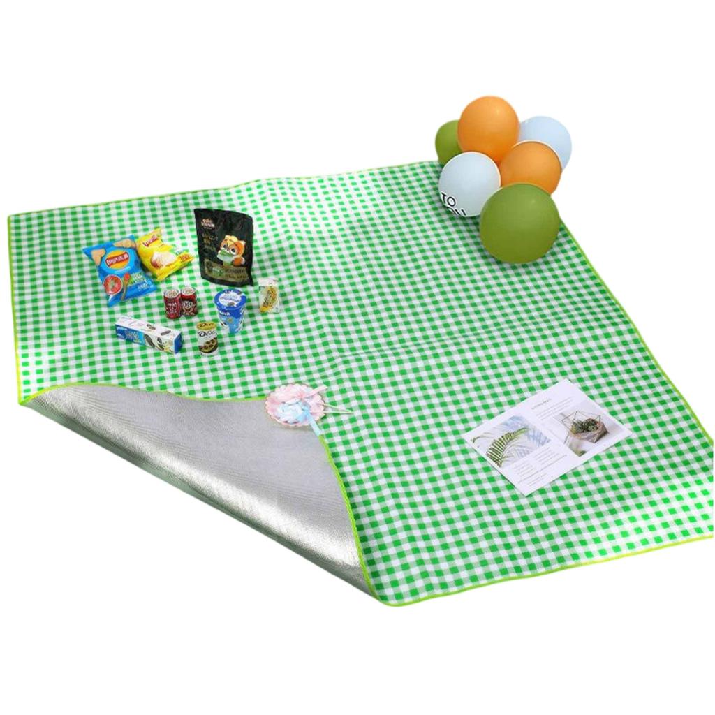 Outdoor Floor and Picnic Mat–Thickened Aluminum Film, , Oil-Resistant, Foldable Portable  and Tent Mat for Travel