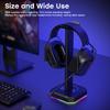 1 Set Headphone Backlight Aluminum Headphone Stand RGB Display Bracket Vertical Gaming Headset