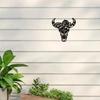 Single Piece Iron Bull Head Wall Art Bohemian Style Metal Home Decor Inspired by Scripture Perfect Festival Gift Housewarming Present
