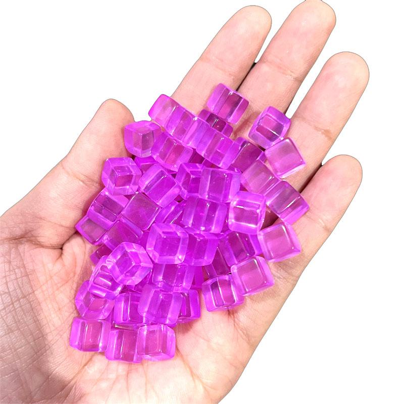 50 Stück Set 8 mm Hohe Qualität Klar Würfel Schachfiguren Token Quadratische Ecke Kristall Würfel Für Puzzle Spiel Brettspiel Komponenten