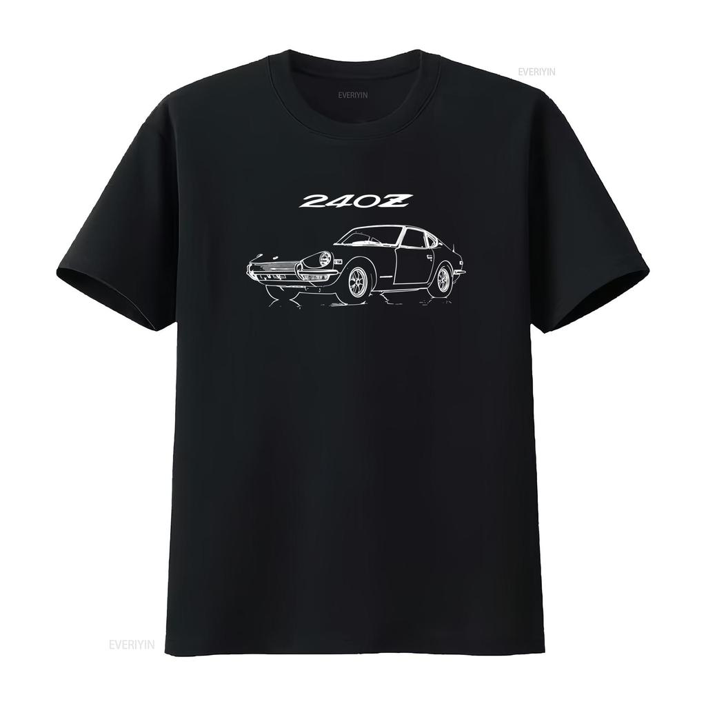 1971 Datsun 240z JDM Vintage Samlarbil T-shirt Vintage Andningsbar Grafisk Streetwear Herr Mjuk Bekväm