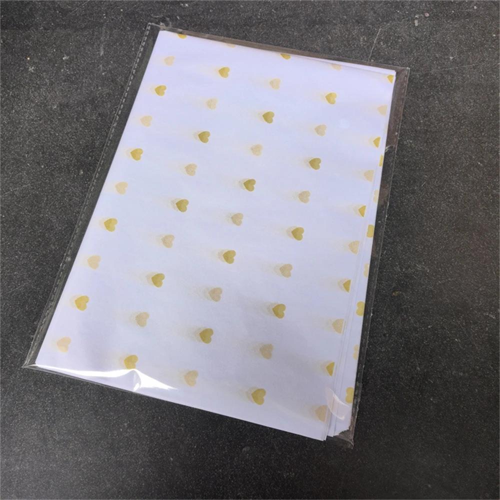 20Sheets 50*35cm Gift Wrapping Paper DIY Handmade Craft Star Love Dot Pattern Tissue Paper Floral Packaging Material
