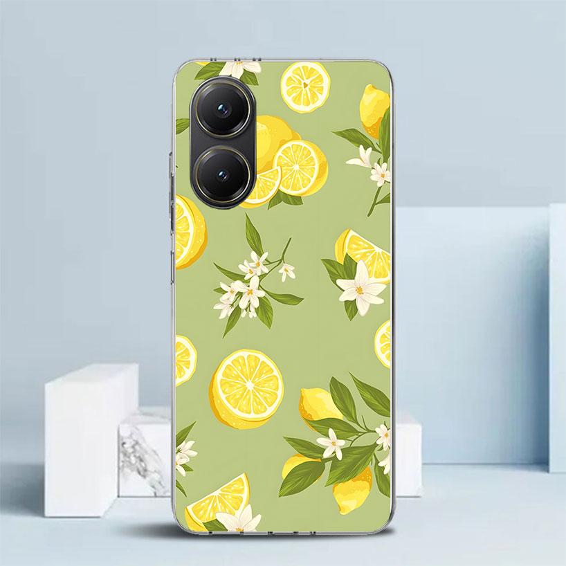 Summer Fruits Lemon Soft Cover for Xiaomi Poco F7 Ultra X7 X6 X5 Pro M7 Phone Case Redmi 15 15C 13 13C 12 12C 10 10C Print Shell