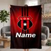 Club Sport La Alajuelense Custom Flannel Blankets Soft Warm Cozy Throws for Home Decor Holiday Gifts