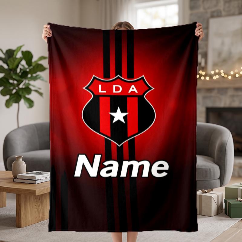 Club Sport La Alajuelense Custom Flannel Blankets Soft Warm Cozy Throws for Home Decor Holiday Gifts
