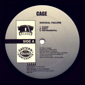 

12inch Record CAGE - Suicidal Failure RWK287 Rawkus 2000 US Rap & Hip-Hop/R&B Used