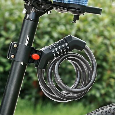 Electric & Mountain Bike Lock – Portable Thickened Steel Cable, Alloy -Theft Combination Lock