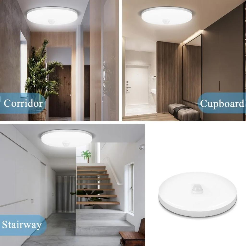New Ceiling Lamp With Motion Sensor 40W 30W 20W 18W 15W 12W  Ceiling Light Fixtures  Entrance Balcony Corridor 110V 220V