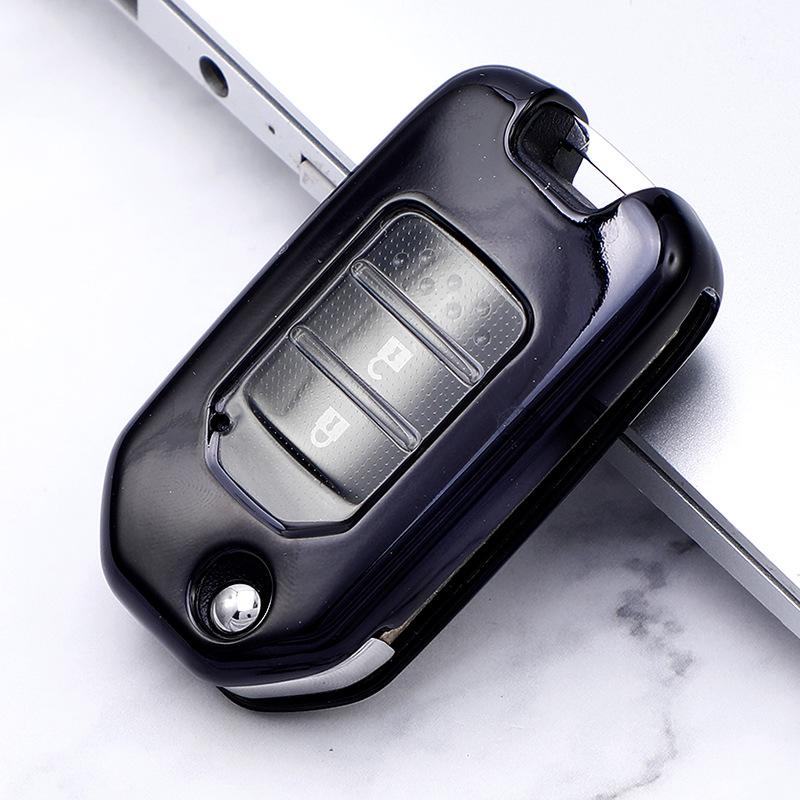 TPU Key Shell for Honda Vezel, Accord, XRV, Fit Folding Key Cover