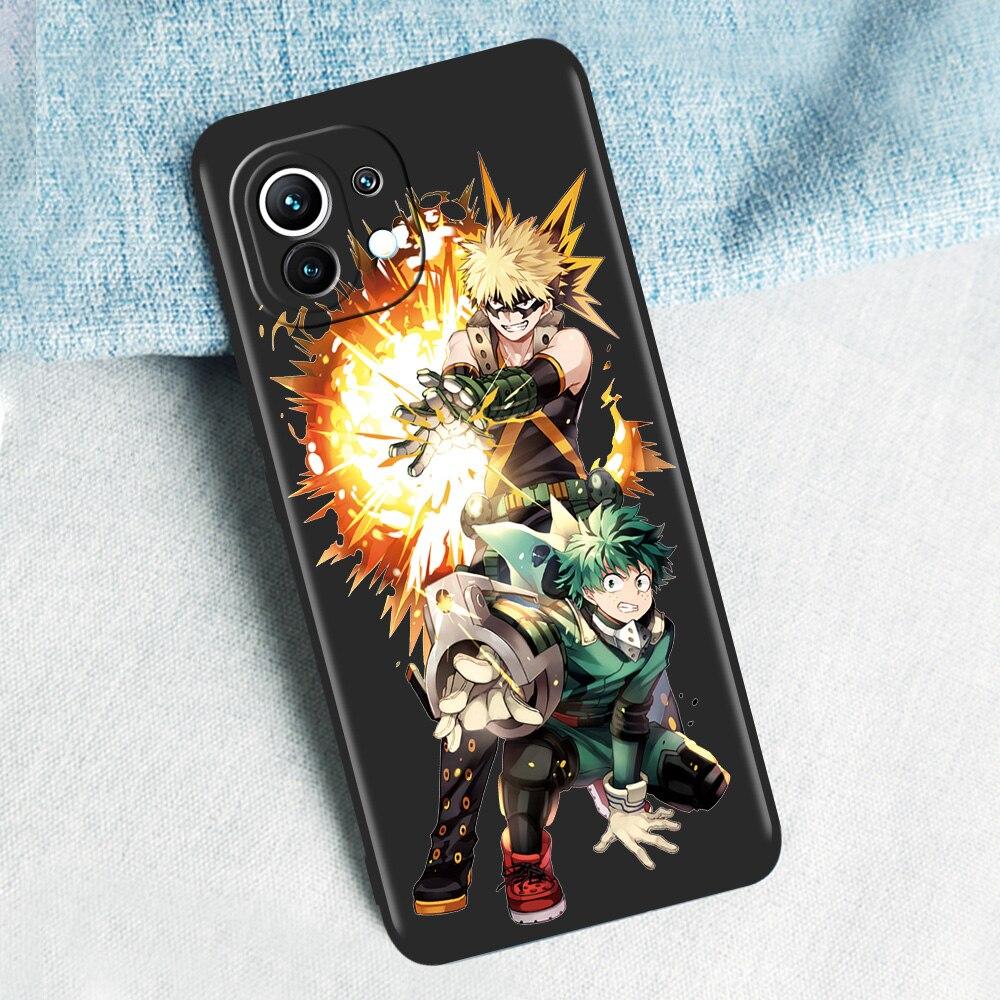 My Hero Academia Anime Pro Xiaomi Mi Poco X3 NFC M3 F3 GT 11 Ultra 11X 11i Note 10 Lite 10T Pro 5G 9T Luxusní silikonové pouzdro na telefon