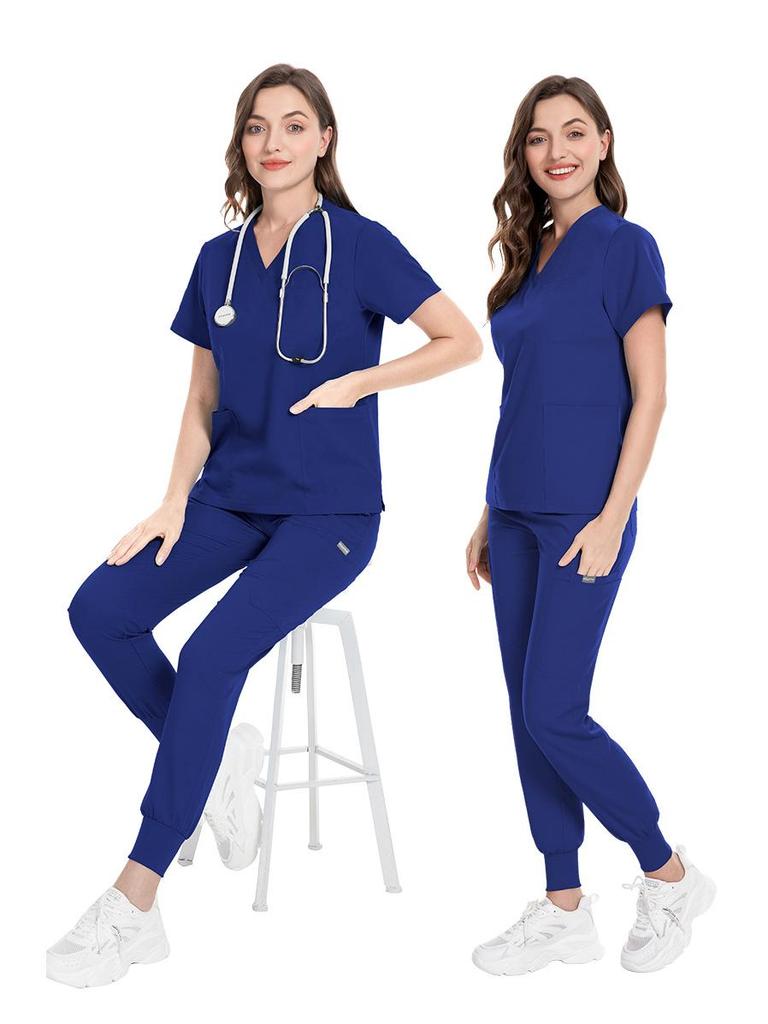 Unisex Kurzarm Schnelltrocknender Schlupfanzug für Intensivpflegekrankenschwestern - Neue Farbe, Elastisch, Sommerbekleidung.