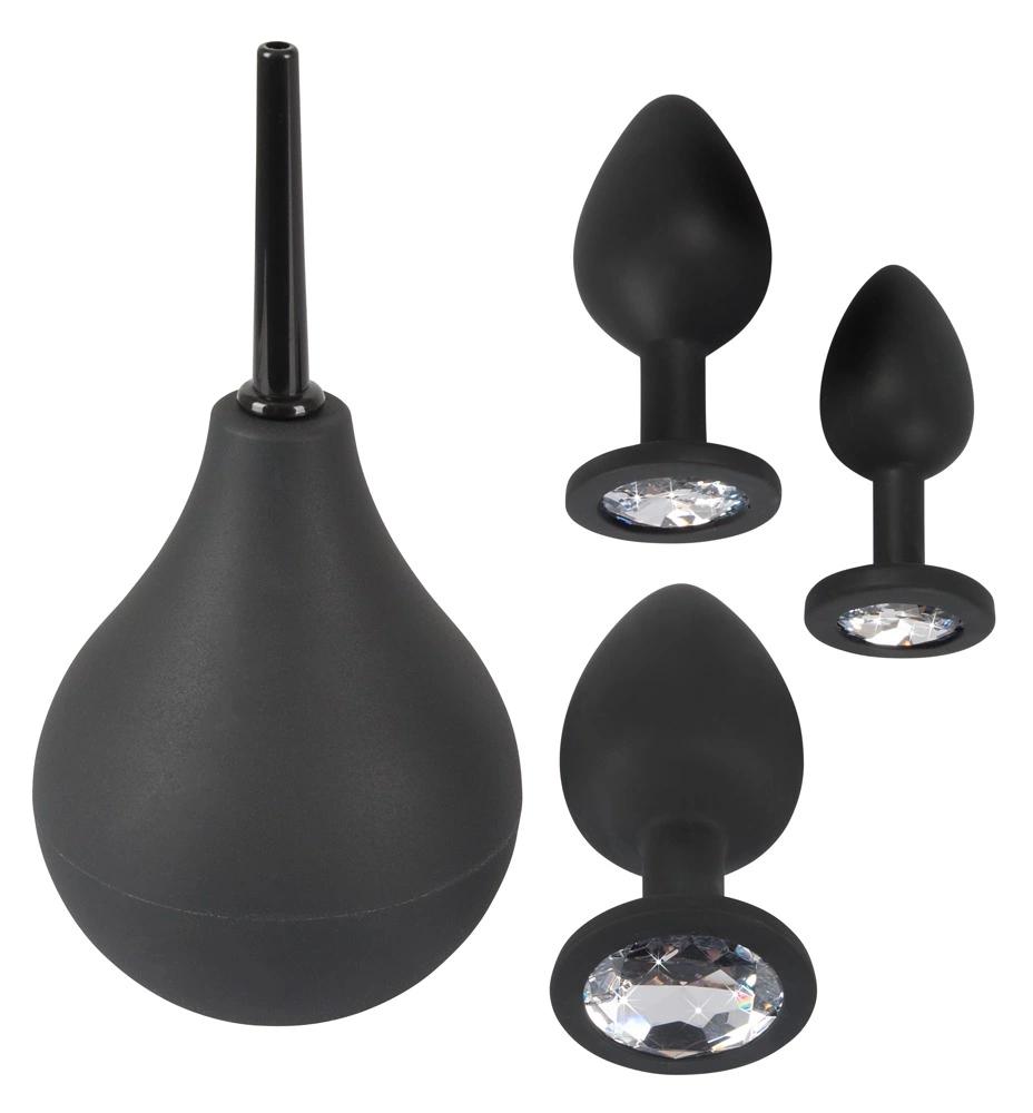 Black Velvets - 4-Piece Anal Shower Set