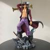 Lx One Piece Dracule Mihawk Shichibukai Swordsman Interchangeable Hands Anime Figure Collectible Model Desktop Decoration