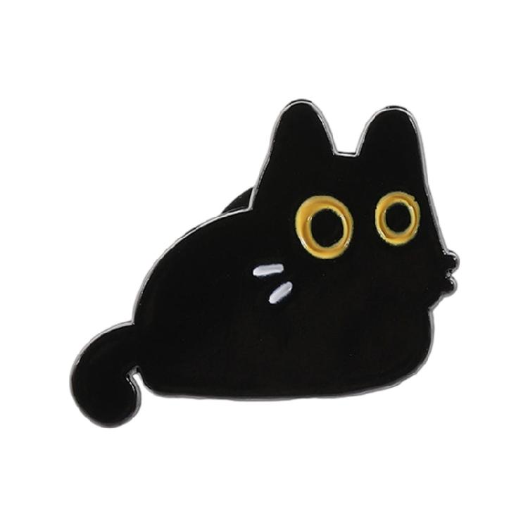 Stylish Black Cats Metal Pin Jewelry Clothes Accessories Gift For Friend Family Versatile Decoration For Clothing Hat