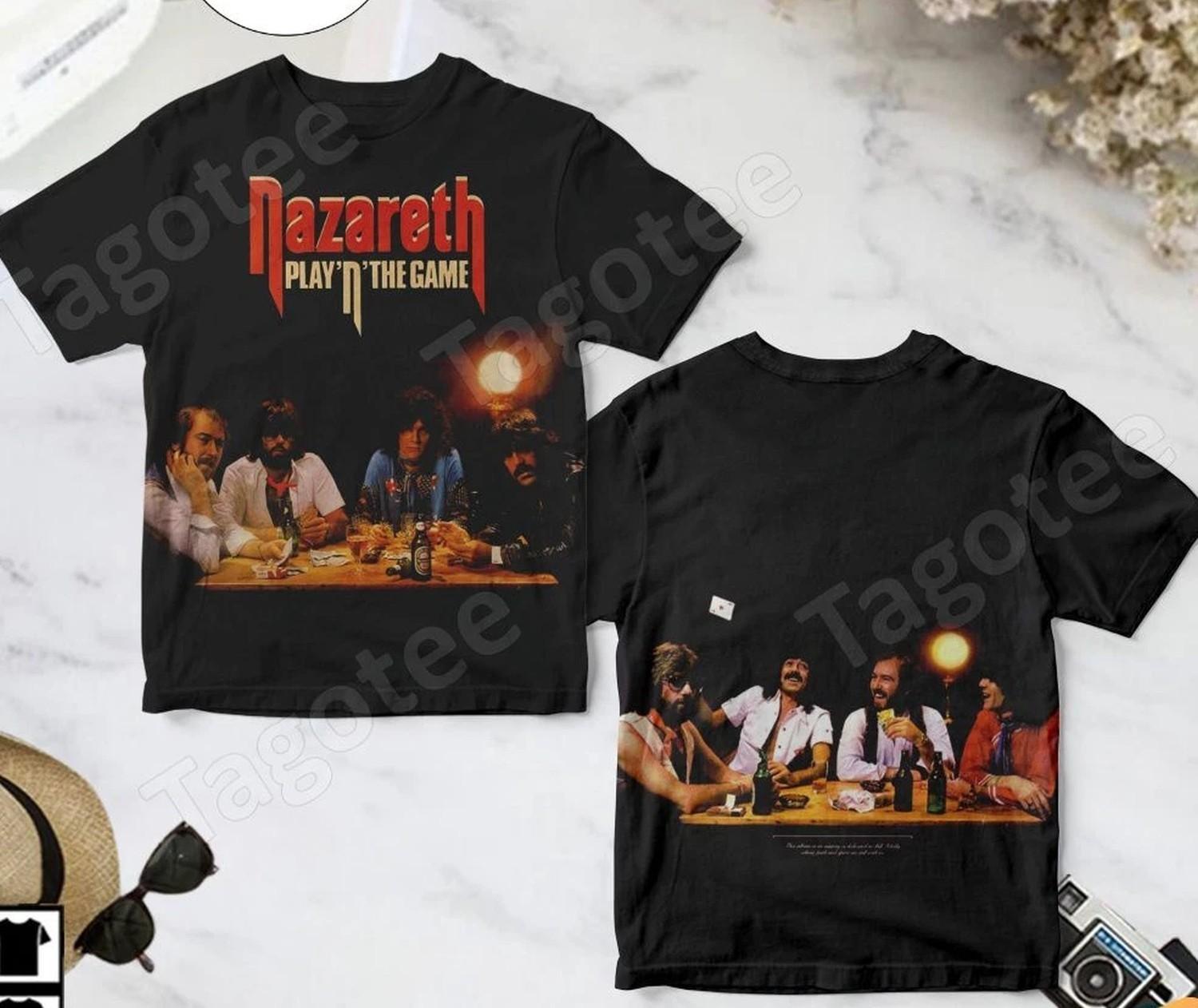 HOT NEW Nazareth band play the game 3D SHIRT All sizes AOP L