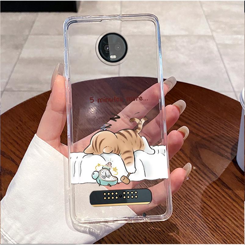 Für Motorola Moto Z3 Play XT1929 Hülle Klar Luxus Niedlich Liebeshase Lustig TPU Weiches Silikon Handyhülle Moto Z3 Play Rückabdeckung